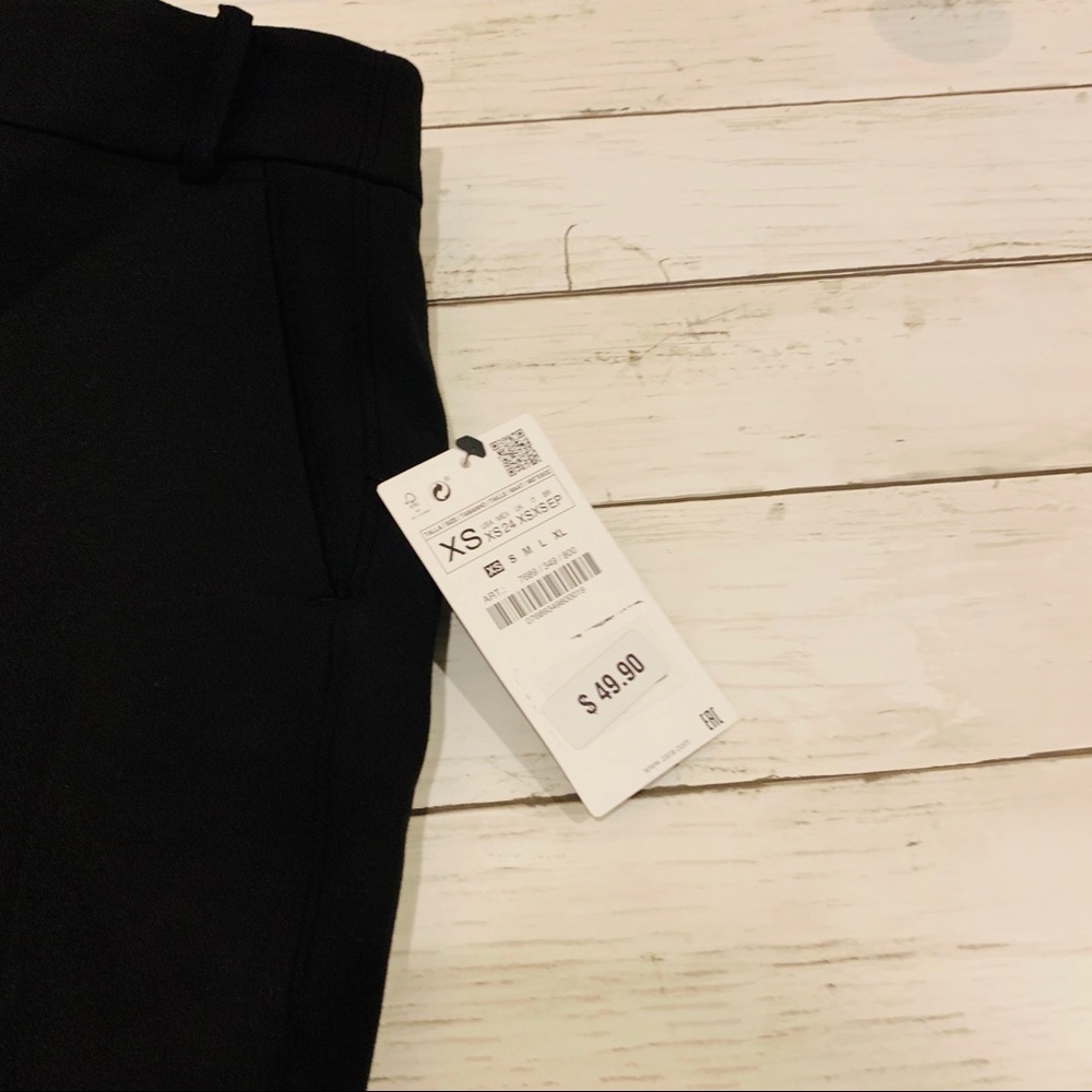 SZ XS Zara lace trimmed Zara black NWT - Picture 5 of 9